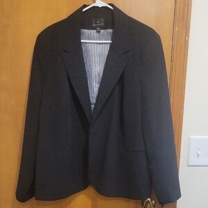 Worthington Black Blazer with Striped Lining